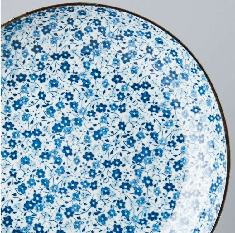 Plytký tanier 23 cm Blue Daisy